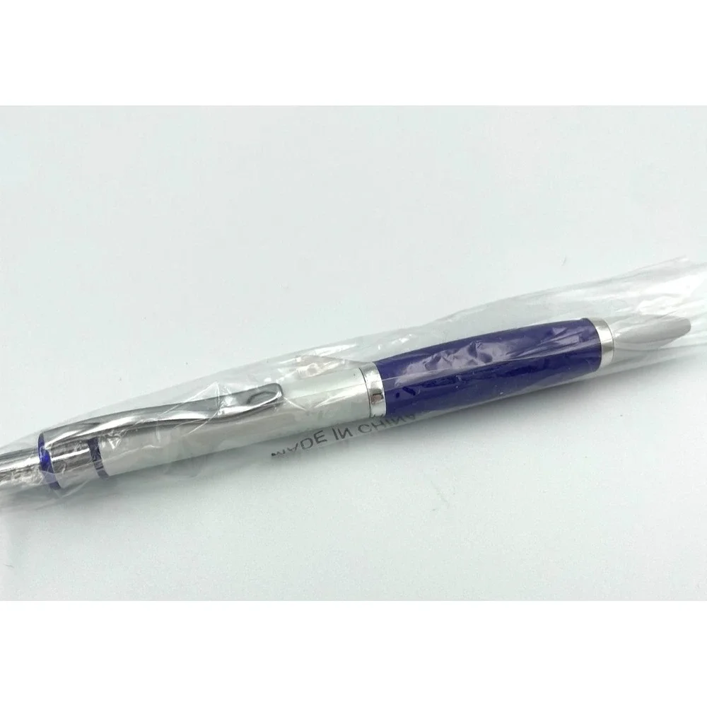 Lantus SoloStar Metal Drug Rep Promotional Pen Silver Purple Pharma Collectible